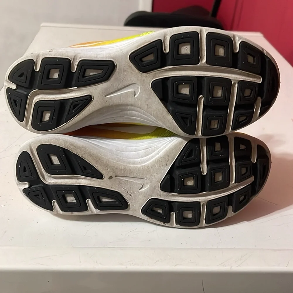 Nike Yellow and‎ Black Sneakers with Velcro Strap